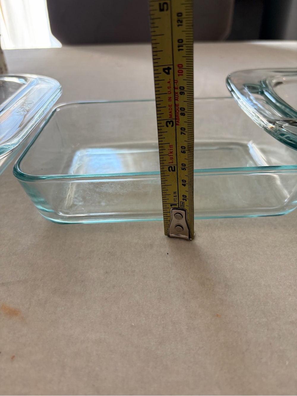 Pyrex Clear Glass Bakeware Set with Light Blue Tint - Picture 12 of 13